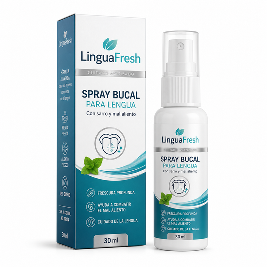 Spray Bucal para Lengua con Sarro y Mal Aliento